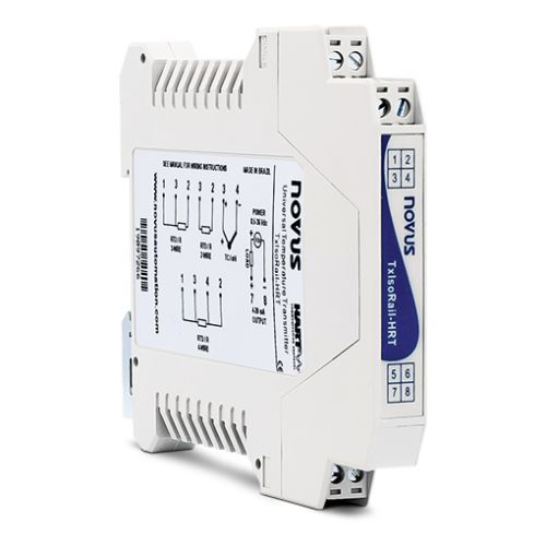 TxIsoRail-HRT isolated HART DIN rail temp. transmitter 4-20mA out