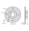 304 Stainless Steel Flange  1/2 NPT thread